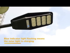 6500K 18W Led Solar Power Street Light para exteriores con sensor de luz diurna