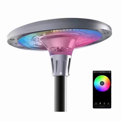 Residenciales 1200w RGB Iluminación solar de jardín Patio Iluminación solar de jardín