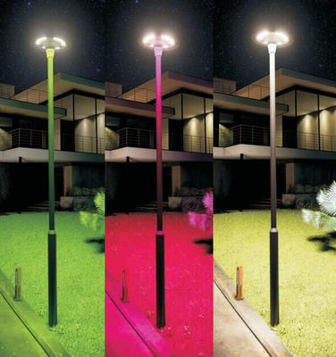 Lámparas de jardín solares de color cambiante RGB LED Lámparas de jardín de energía solar 800w Para patio del patio
