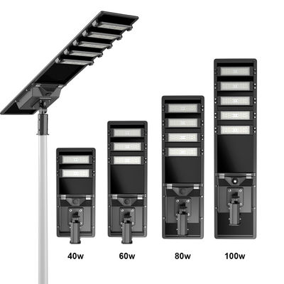 SMD5050 Luz solar LED de calle Sensor de movimiento Control remoto 60 Watt Luz solar de calle